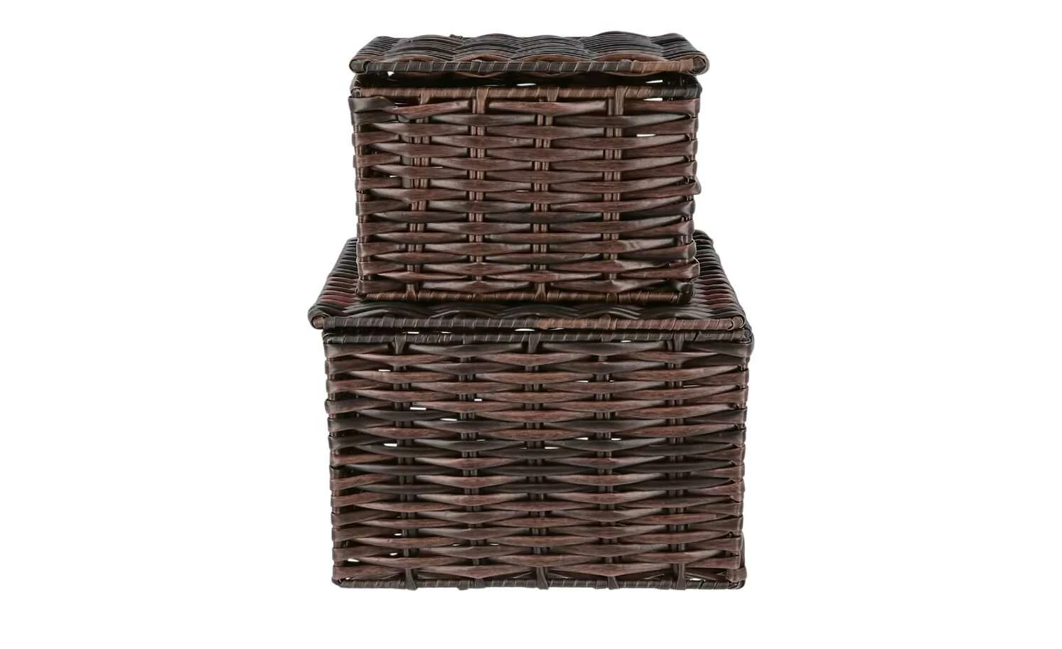 Aufbewahrungsbox, 2er Set | Dunkelbraun 4 Aufbewahrungsbox, 2er Set | Dunkelbraun – Bild 2