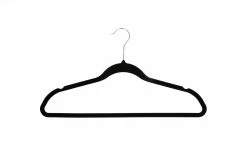 KHG Kleiderbügel 5-er Set Samt | Schwarz