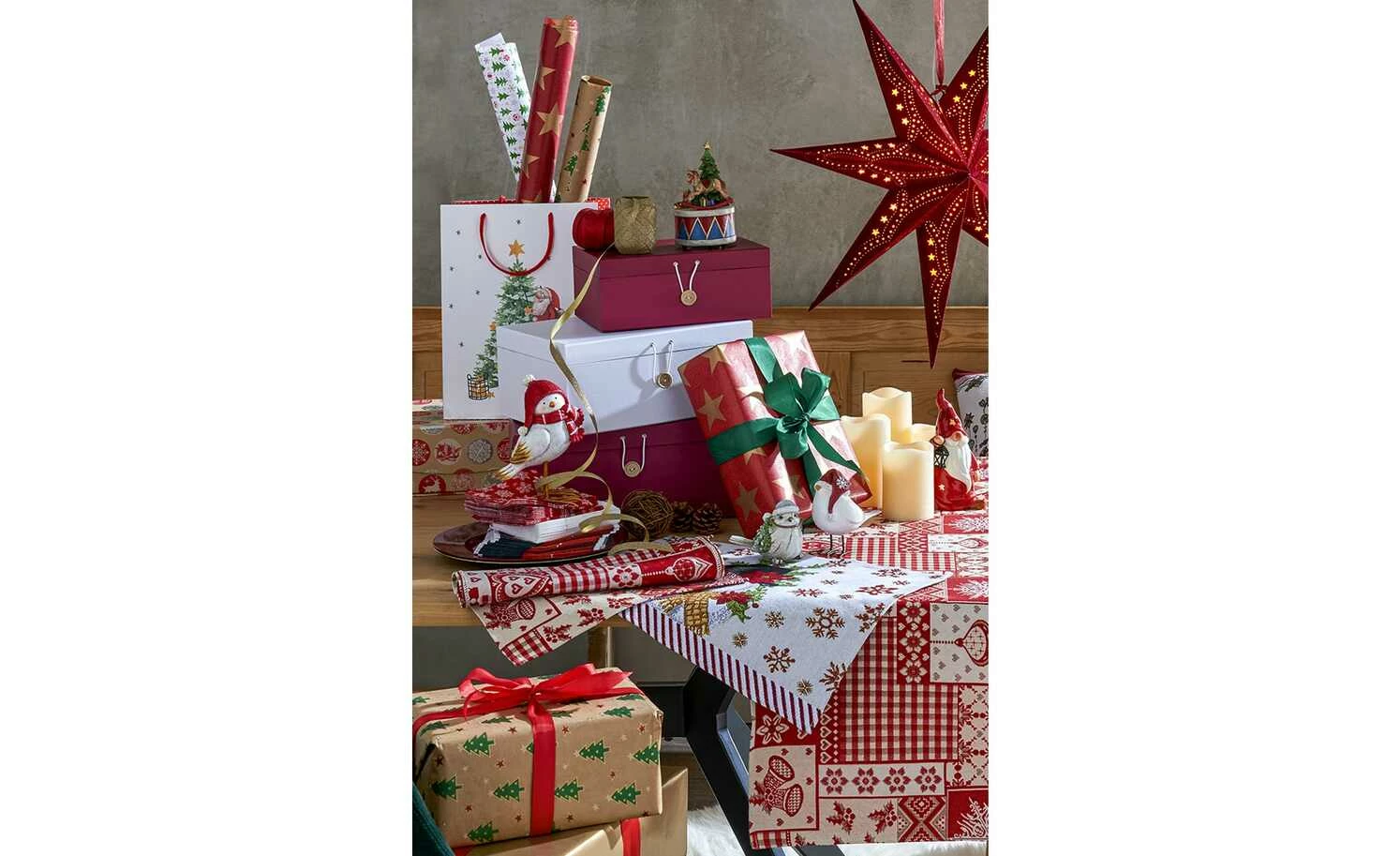 Aufbewahrungsboxen, 3er-Set | Dunkelrot 2 Aufbewahrungsboxen, 3er-Set | Dunkelrot