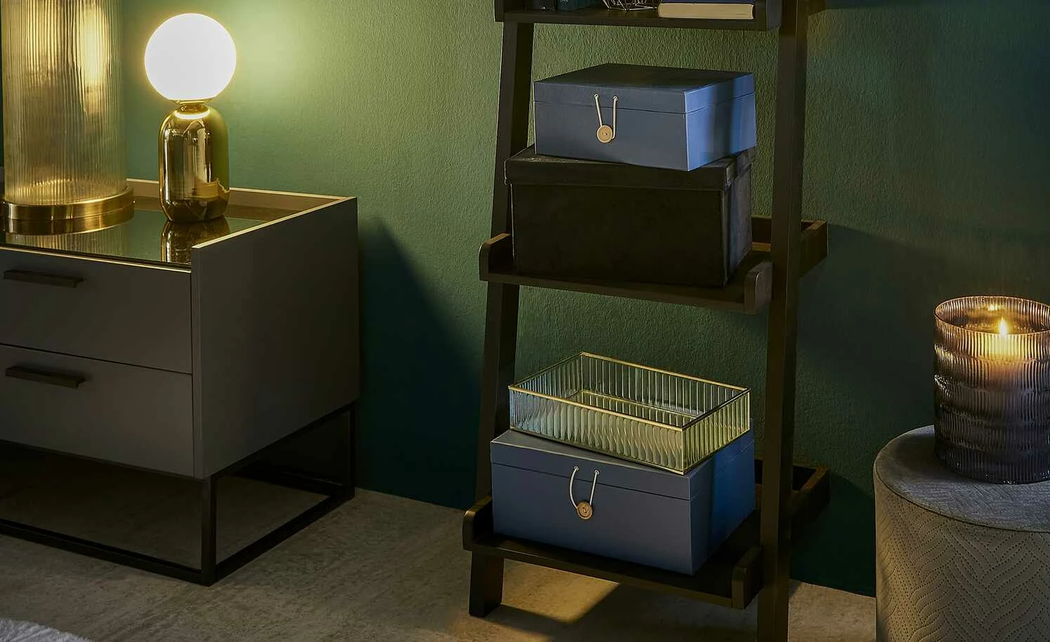 Aufbewahrungsboxen, 3er-Set | Blau 4 Aufbewahrungsboxen, 3er-Set | Blau – Bild 2