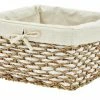 Aufbewahrungskorb mit Stoffeinsatz | 28|cm
