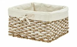 Aufbewahrungskorb mit Stoffeinsatz | 28|cm