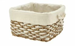 Aufbewahrungskorb mit Stoffeinsatz | 21|cm