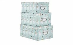 Aufbewahrungsboxen, 3er-Set Alpaka