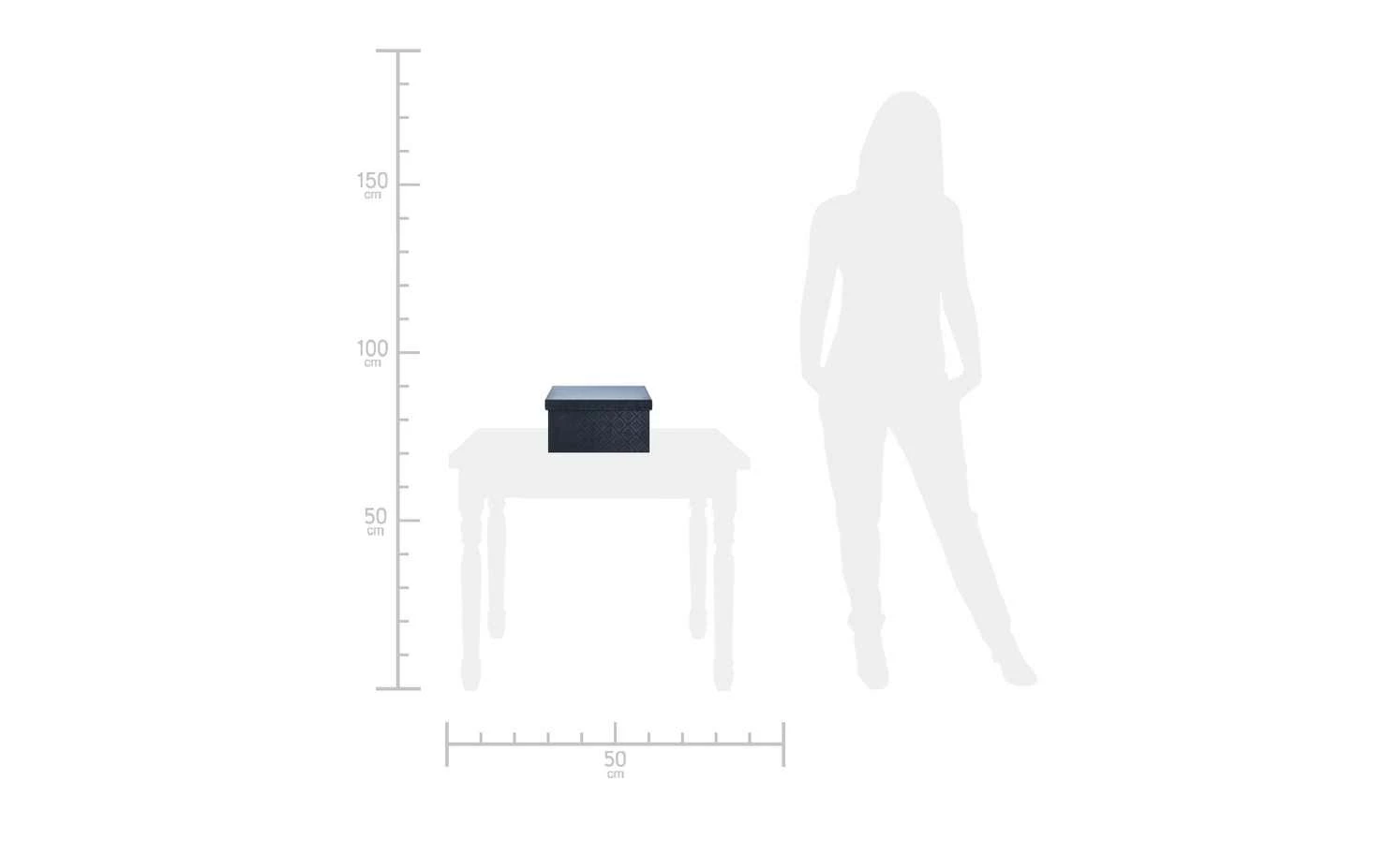 Aufbewahrungsbox, 2er-Set | Blau 13 Aufbewahrungsbox, 2er-Set | Blau – Bild 12
