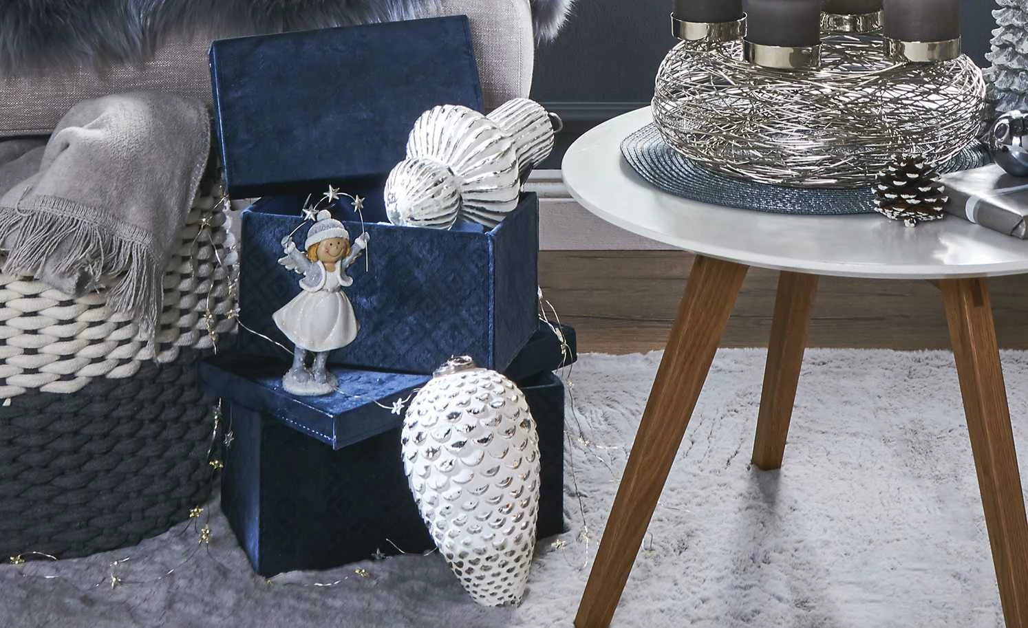 Aufbewahrungsbox, 2er-Set | Blau 5 Aufbewahrungsbox, 2er-Set | Blau – Bild 4